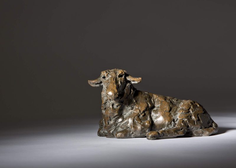 Sculpture - Bronze - Wildlife - Lying Sheep 4