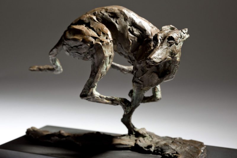Sculpture - Bronze - Domestic Animal - Racing Greyhound 2