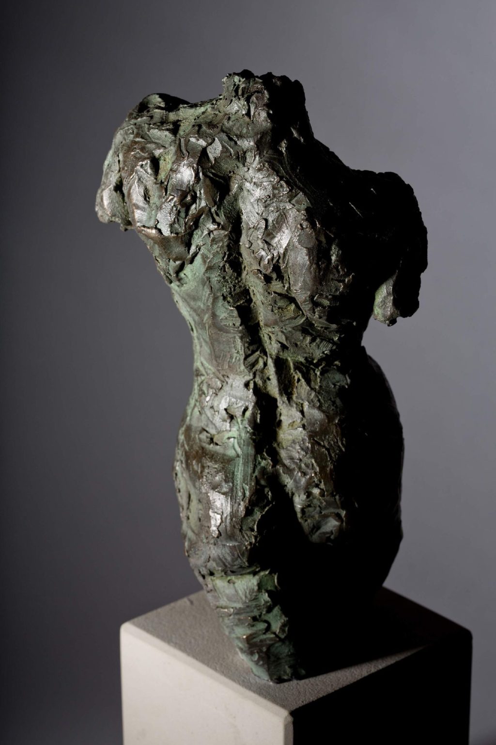 Figurative Bronze Sculpture of a Female Torso