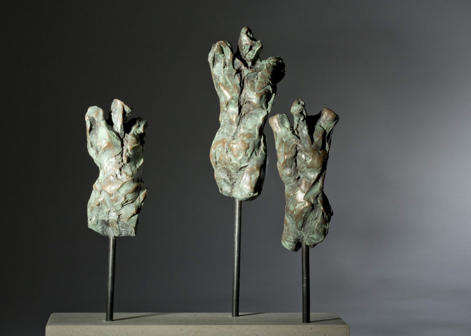 Figurative Bronze Sculpture of a Female Torso