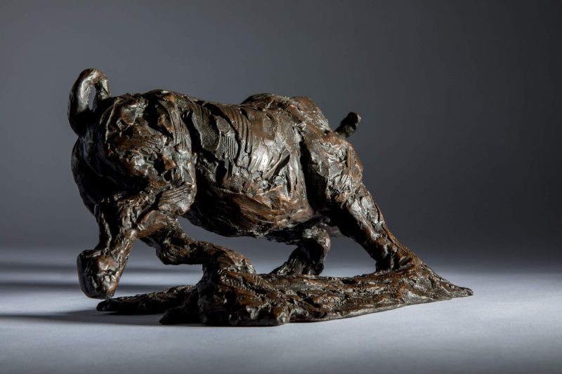 Sculpture - Bronze - Wildlife - Charging Rhino 4