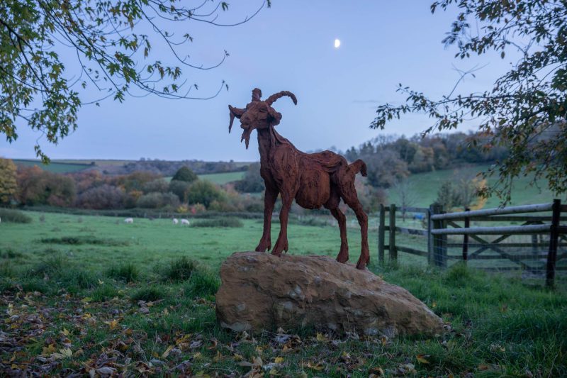 Sculpture - Bronze - Wildlife - Garden Goat 7