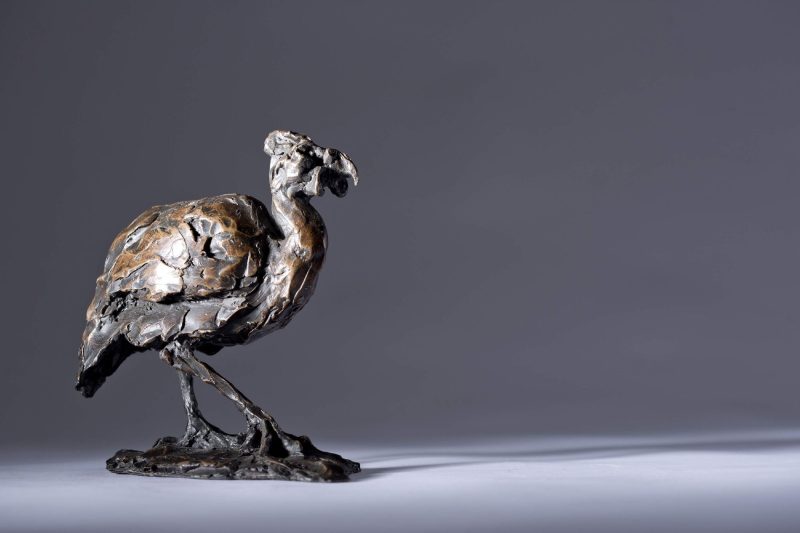 Sculpture - Bronze - Wildlife - Guinea Fowl 7