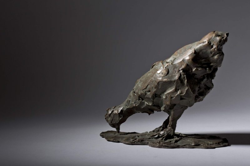 Sculpture - Bronze - Wildlife - Pecking Hen 4