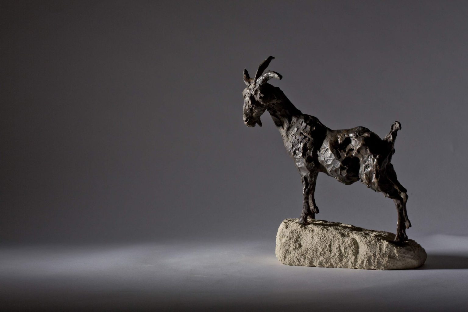 'On Top of the World!' | Mountain Goat | Bronze Wildlife Sculpture