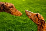 Sculpture Bronze Garden Sculpture Domestic Dog Lurcher